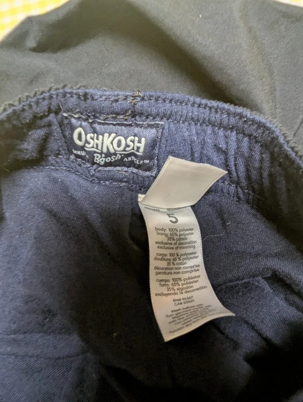 OshKosh B'gosh Vintage Black Boys' Athletic Track Pants with Side Stripes